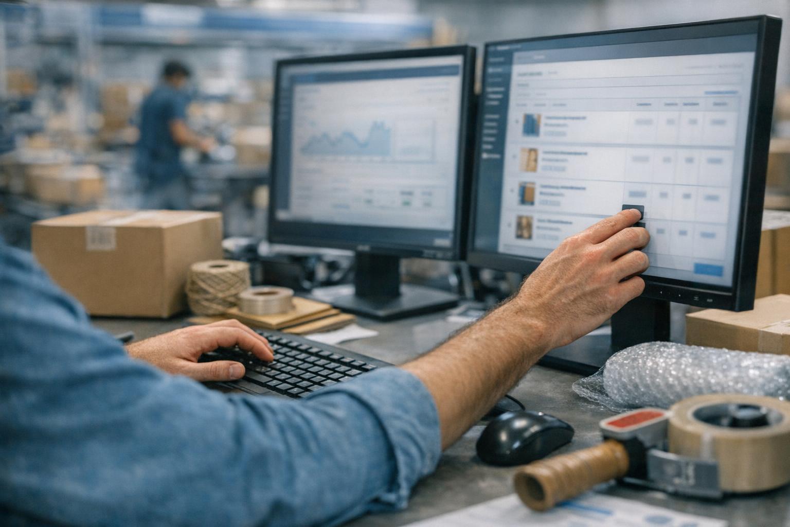 A product feed being reviewed by an ecommerce marketing agency before launching a structured shopping campaign