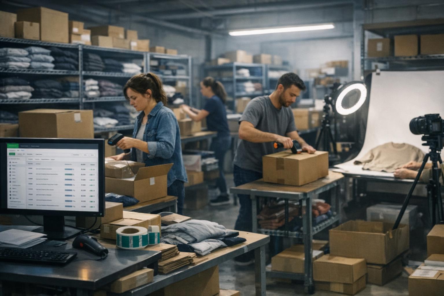 A Shopify marketing agency expert reviewing analytics to optimize store speed and conversions for a small business owner